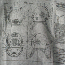 T-Shirt Salvage Tag/Mark V line Drawing